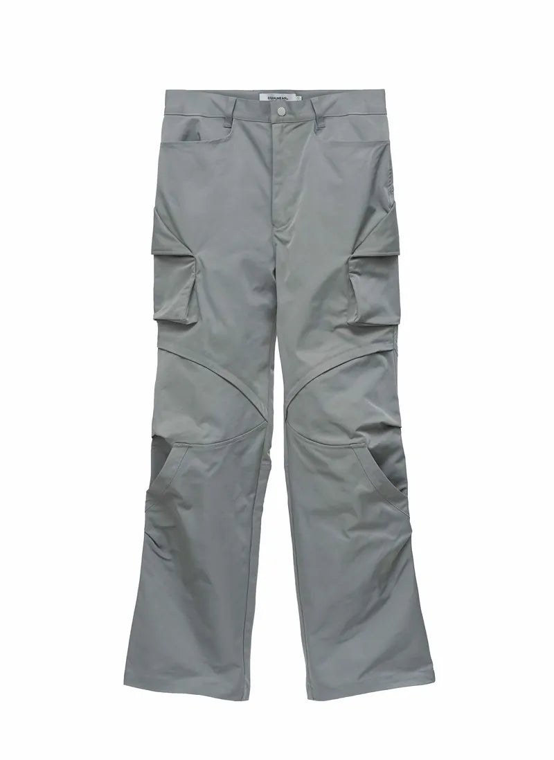 EQUALNEAR - Rift Zip Cargo Pants - Gray Green