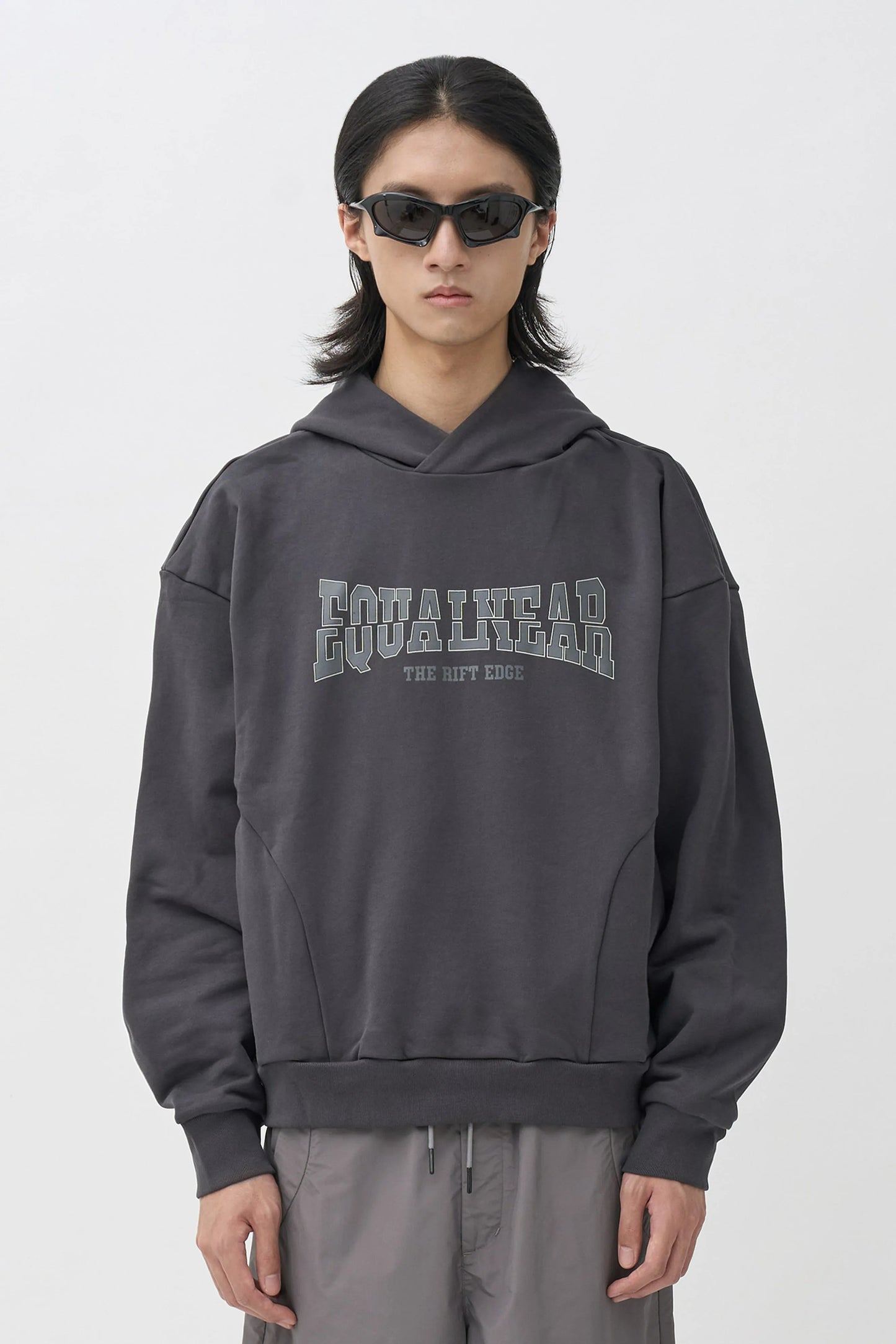 EQUALNEAR - Rift Logo Hoodie - Gray