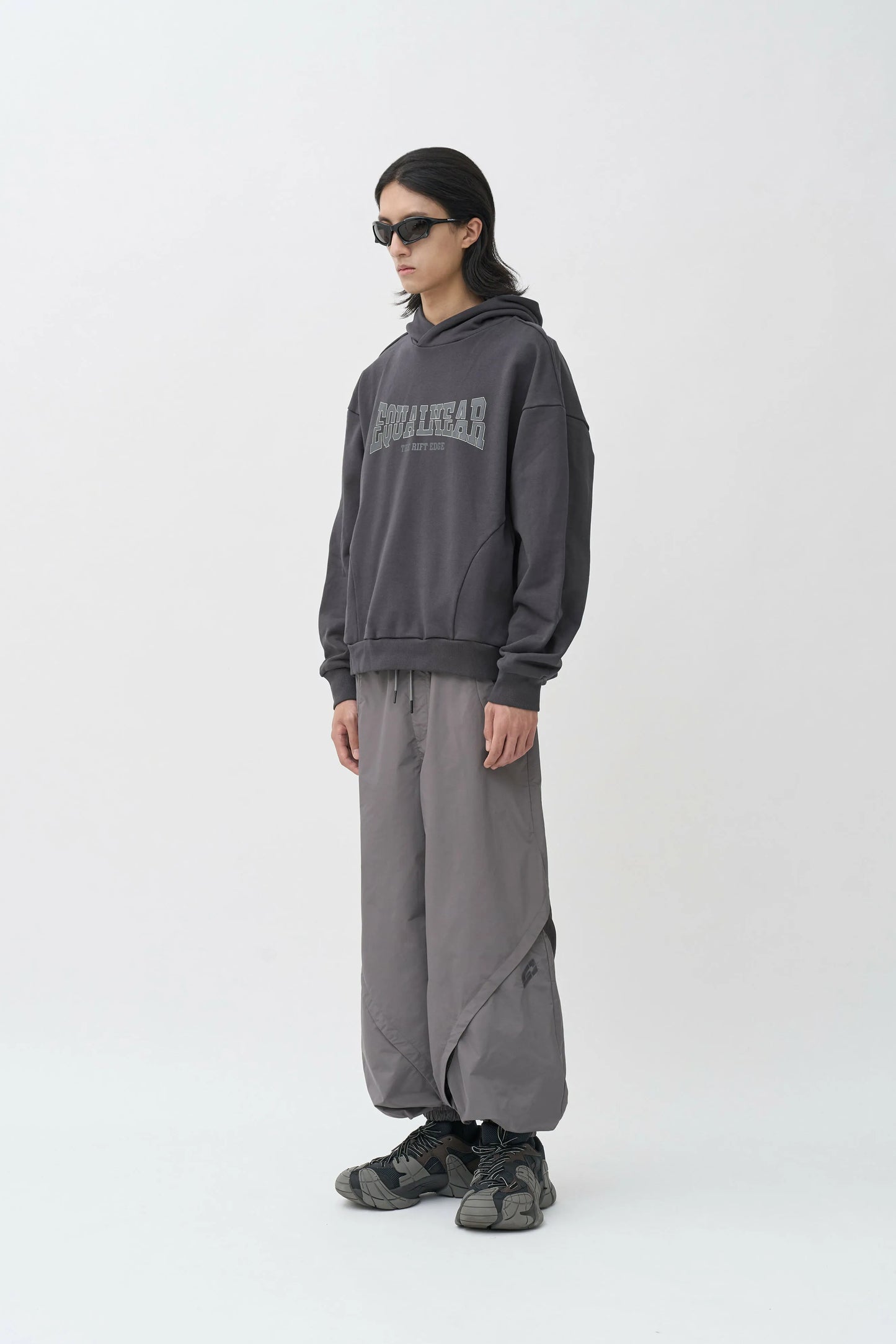 EQUALNEAR - Rift Logo Hoodie - Gray