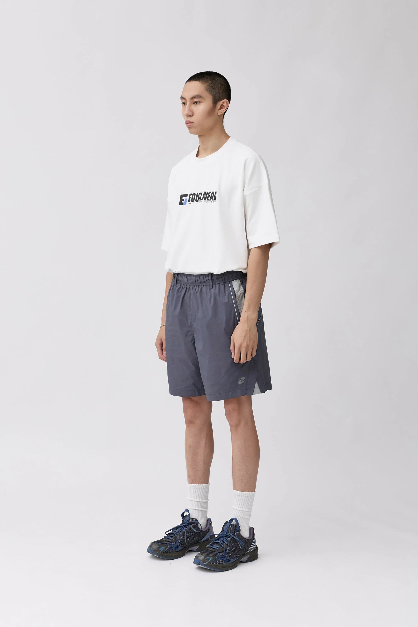EQUALNEAR - C&G Logo Sport Shorts - Gray