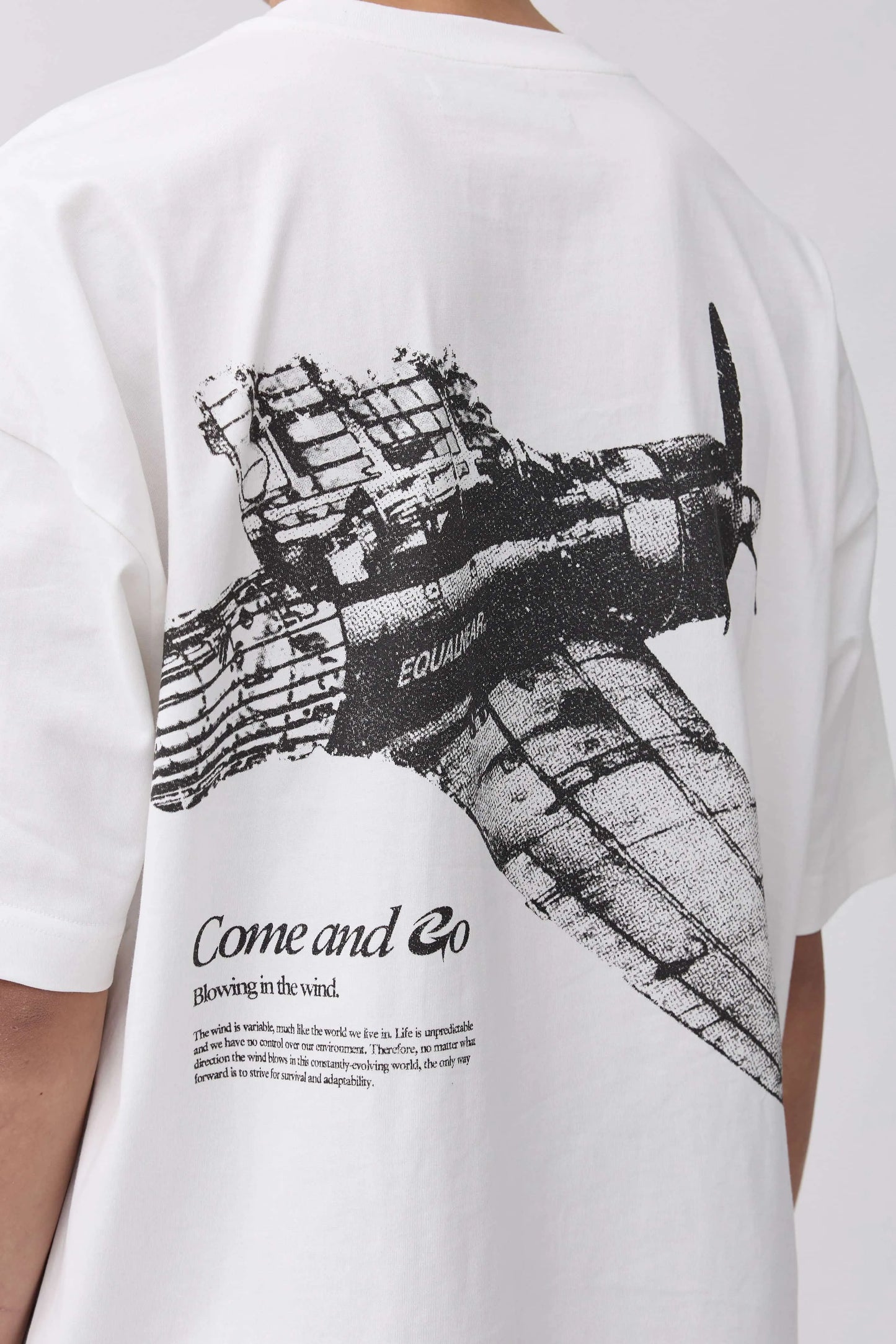 EQUALNEAR - Aircraft Tee - White