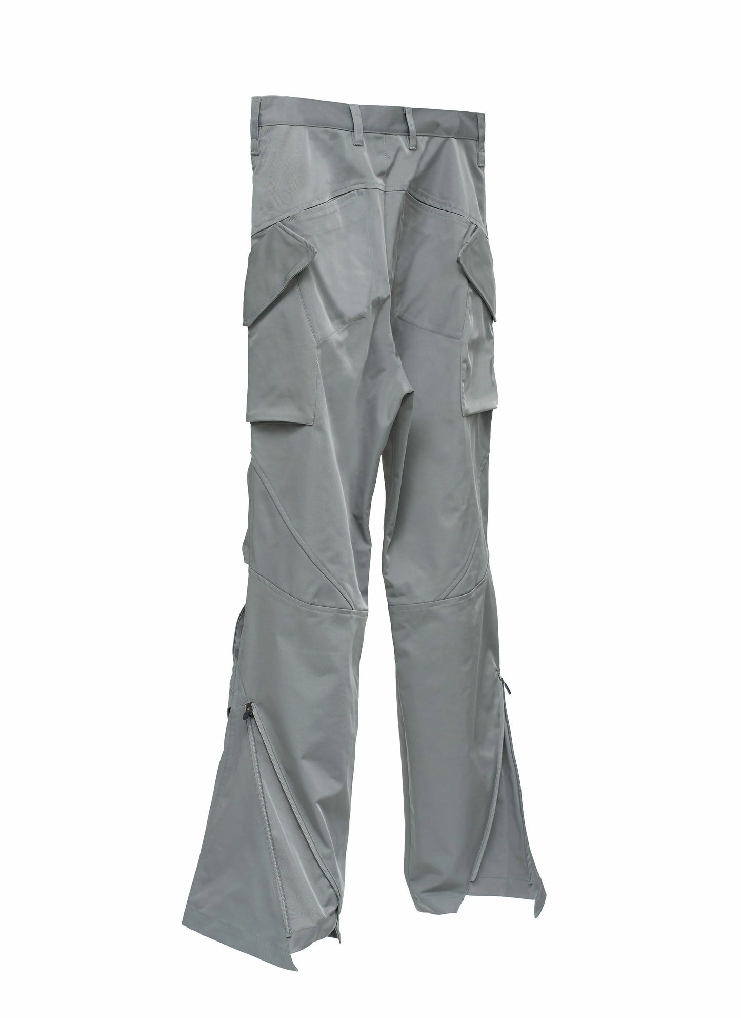 EQUALNEAR - Rift Zip Cargo Pants - Gray Green