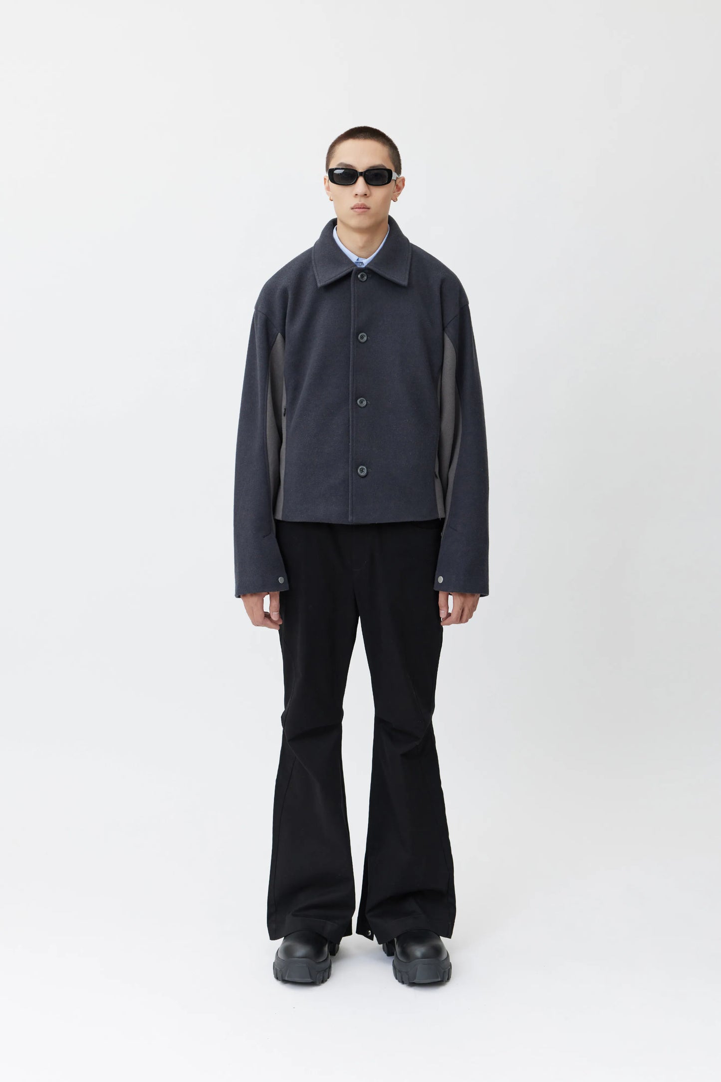 EQUALNEAR - EQ-HIGH Tweed Jacket - Gray