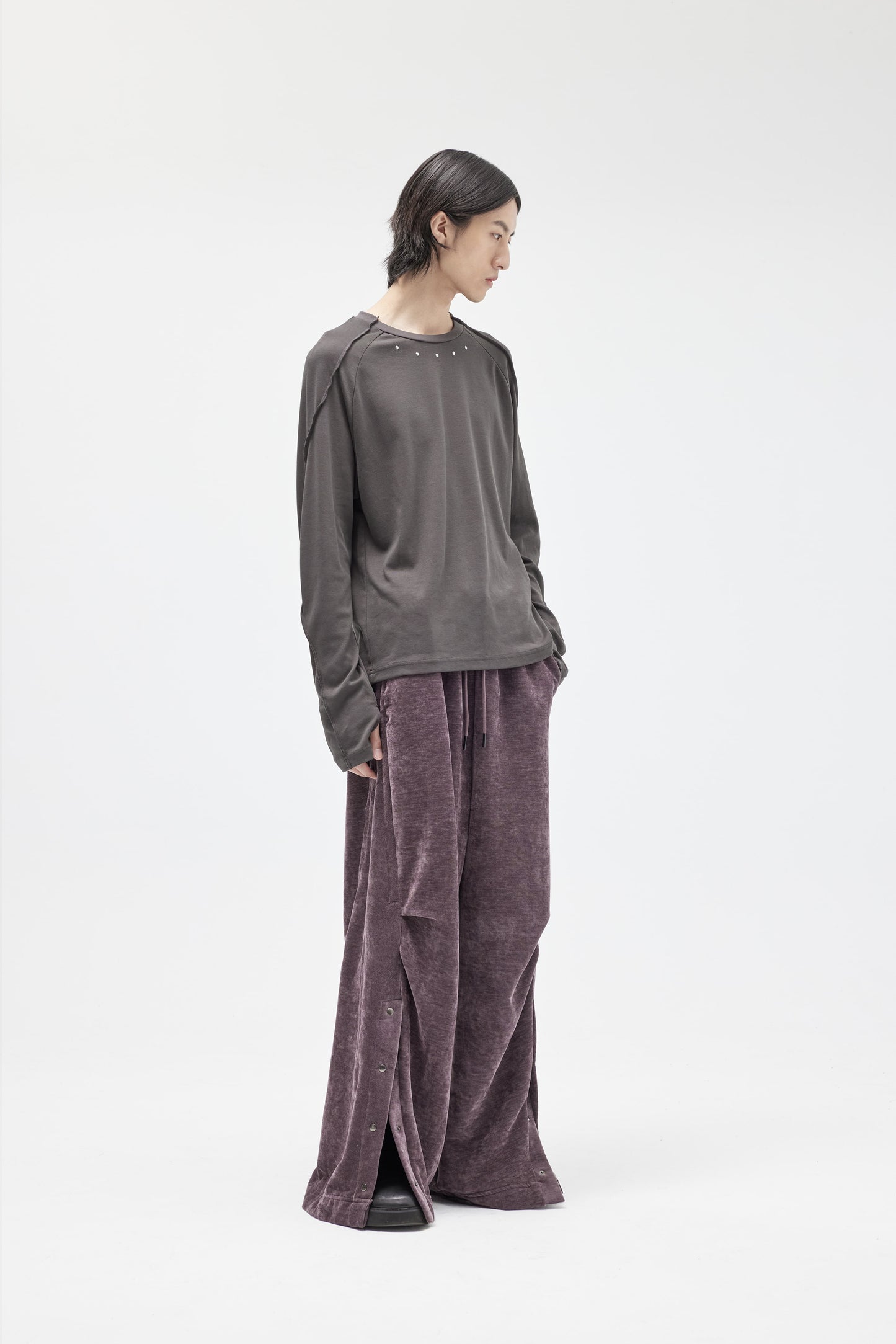 EQUALNEAR - The Fool LS Tee - Gray