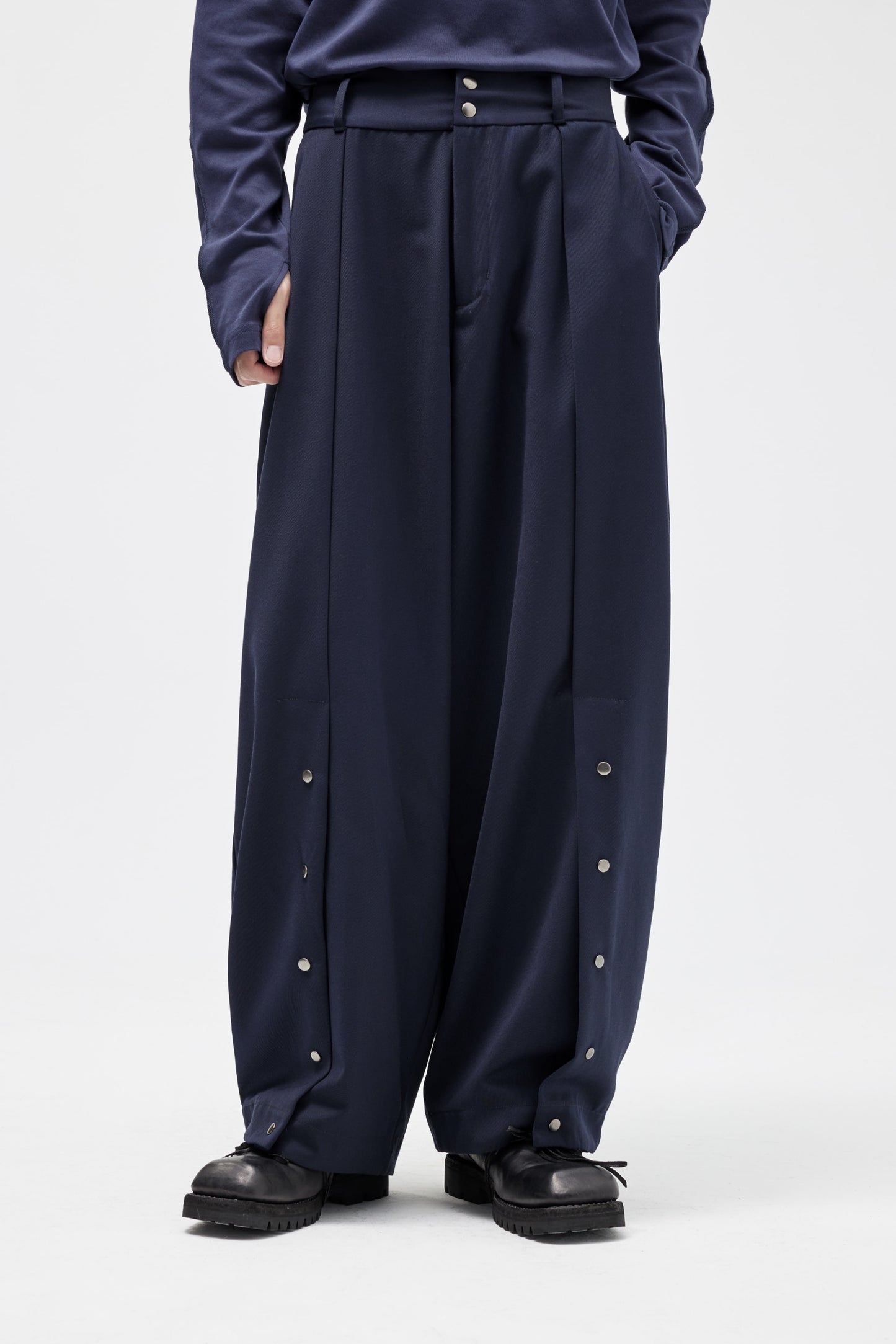 EQUALNEAR - Horizon Wide Pants - Blue