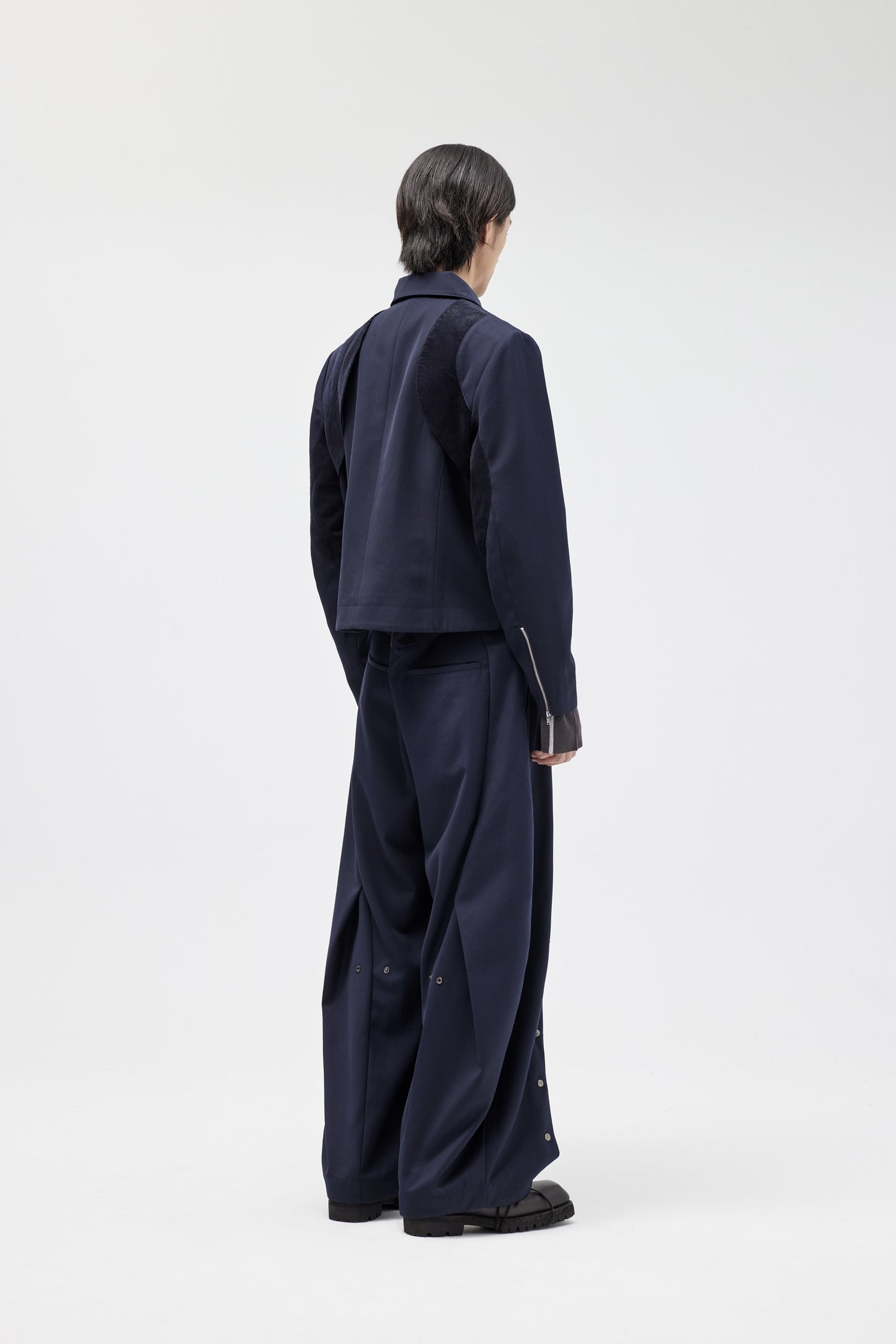 EQUALNEAR - Horizon Wide Pants - Blue