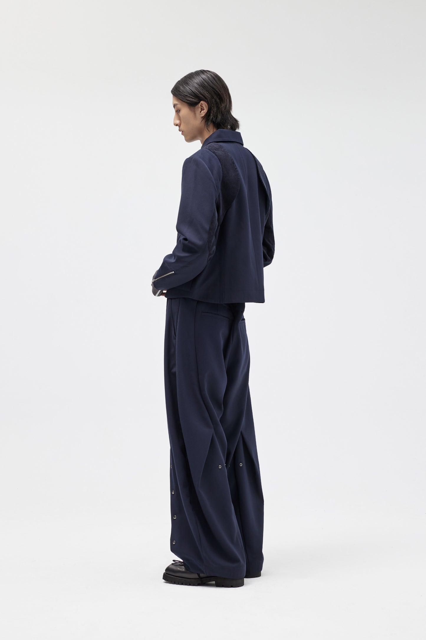 EQUALNEAR - Horizon Wide Pants - Blue