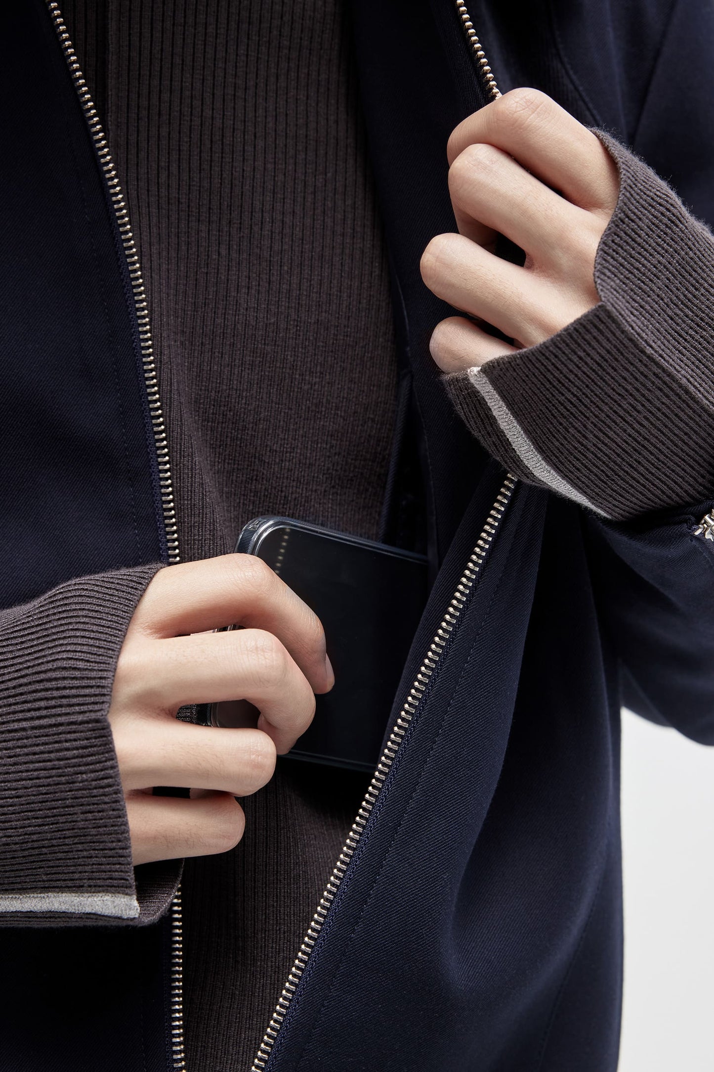 EQUALNEAR - Ouroboros Work Jacket - Blue