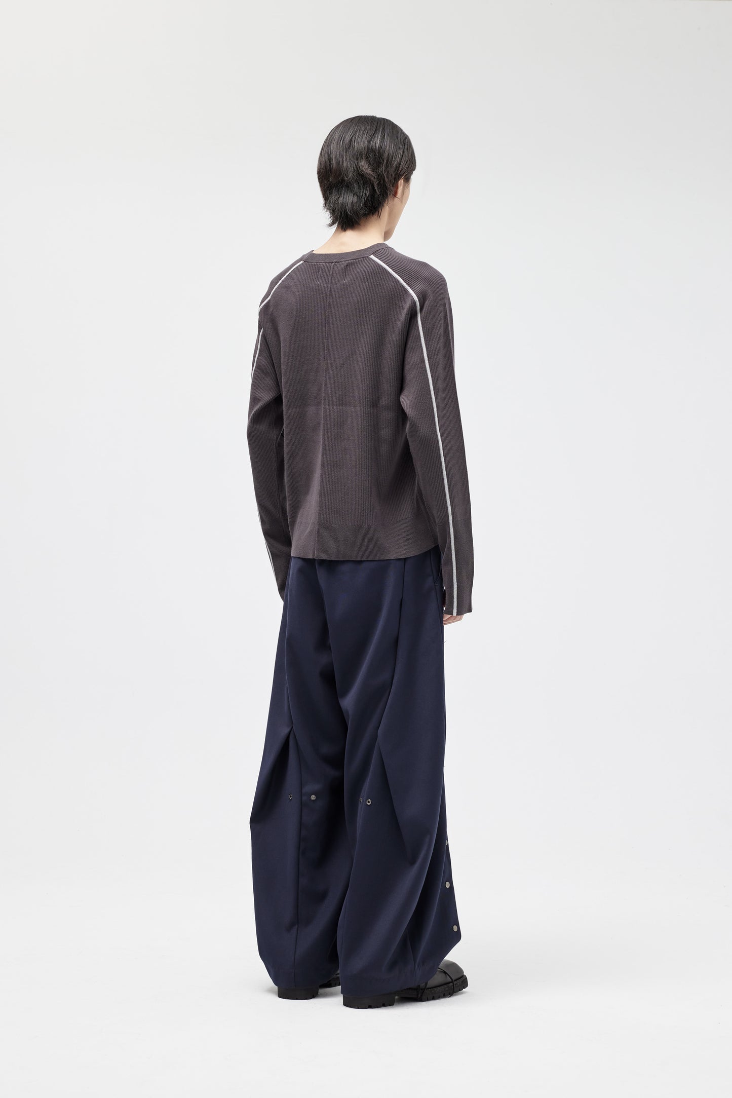 EQUALNEAR - Trails Knit Sweater - Gray
