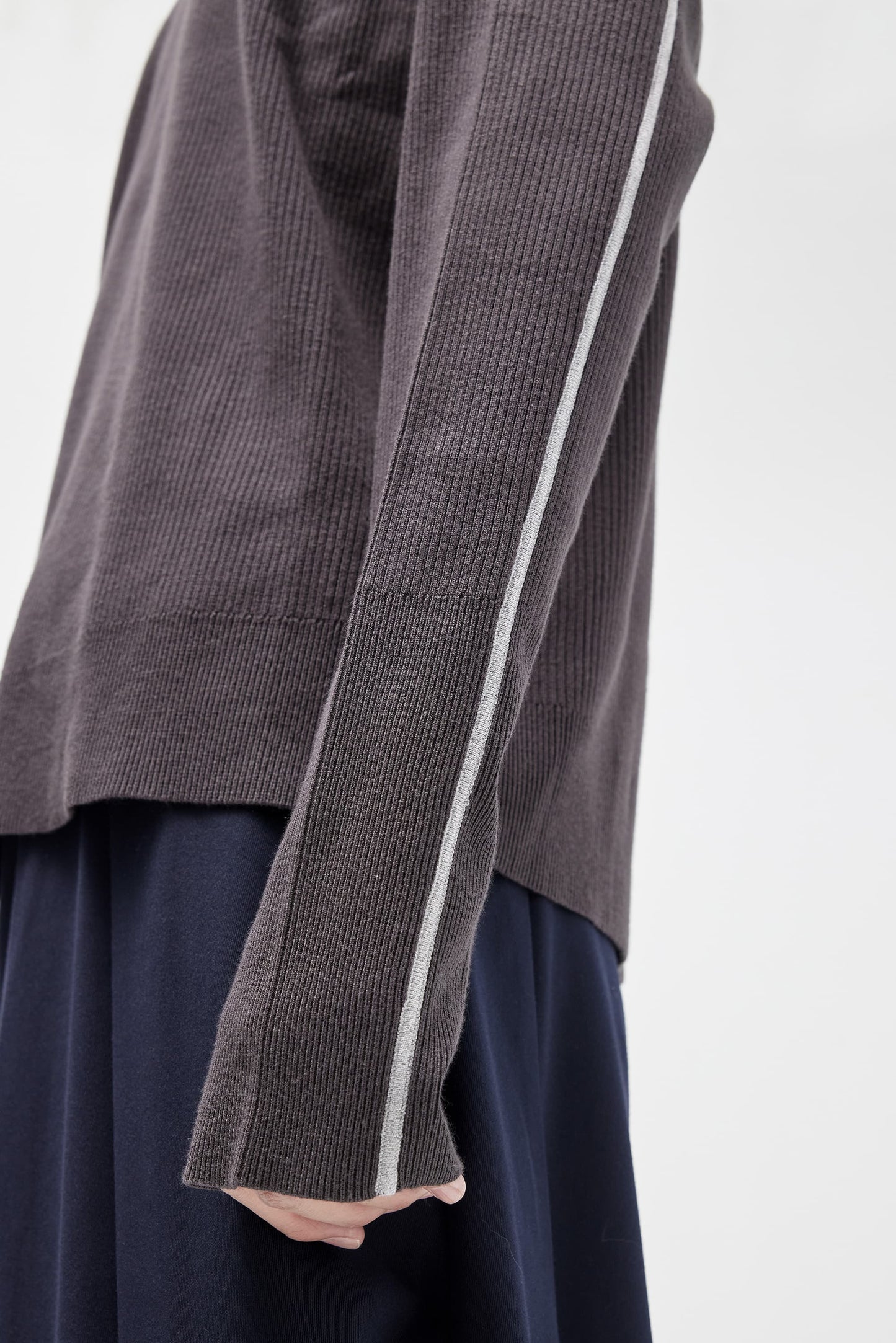 EQUALNEAR - Trails Knit Sweater - Gray