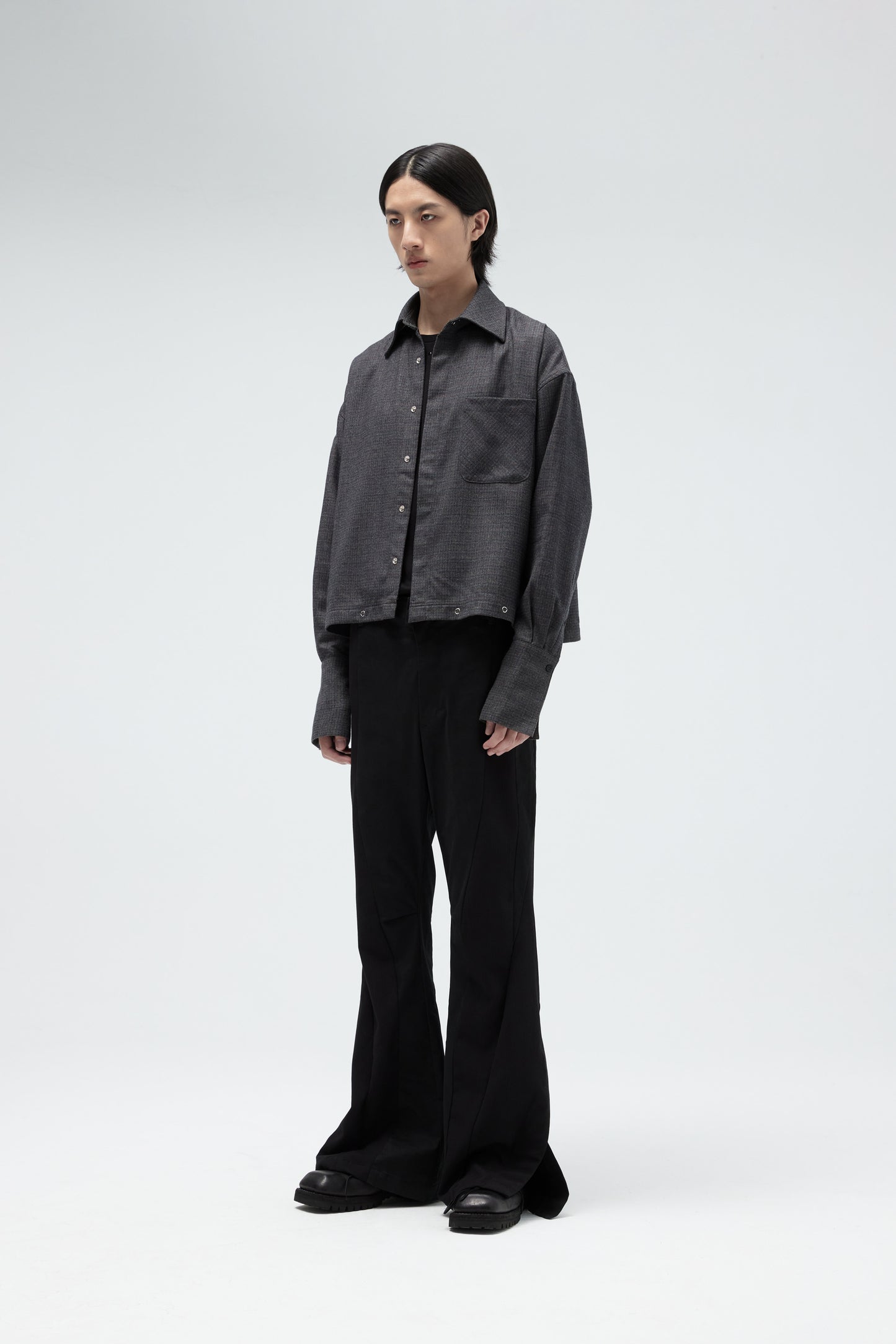 EQUALNEAR - Dawn Shirt Jacket - Gray