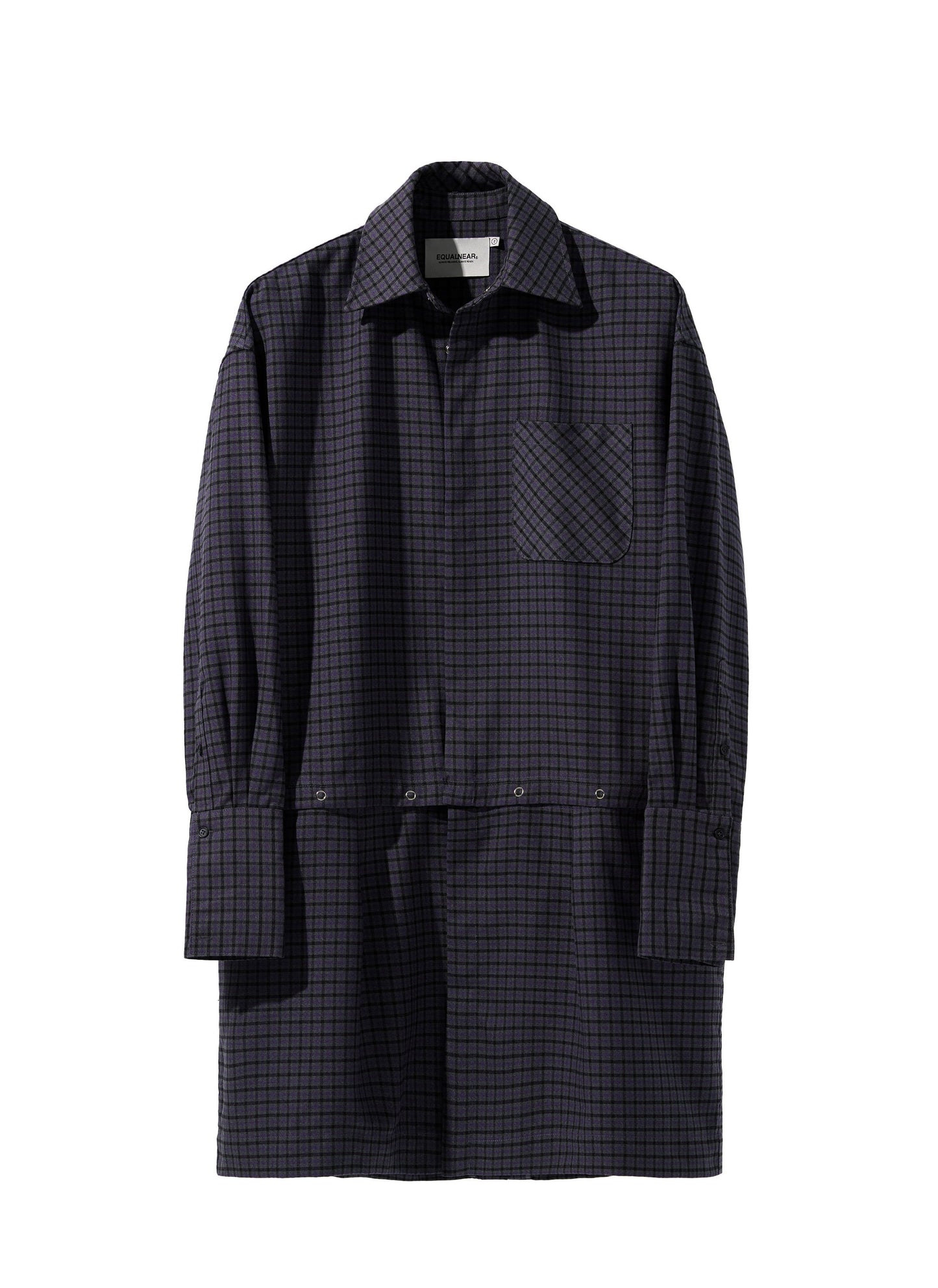 EQUALNEAR - Dawn Shirt Jacket - Purple