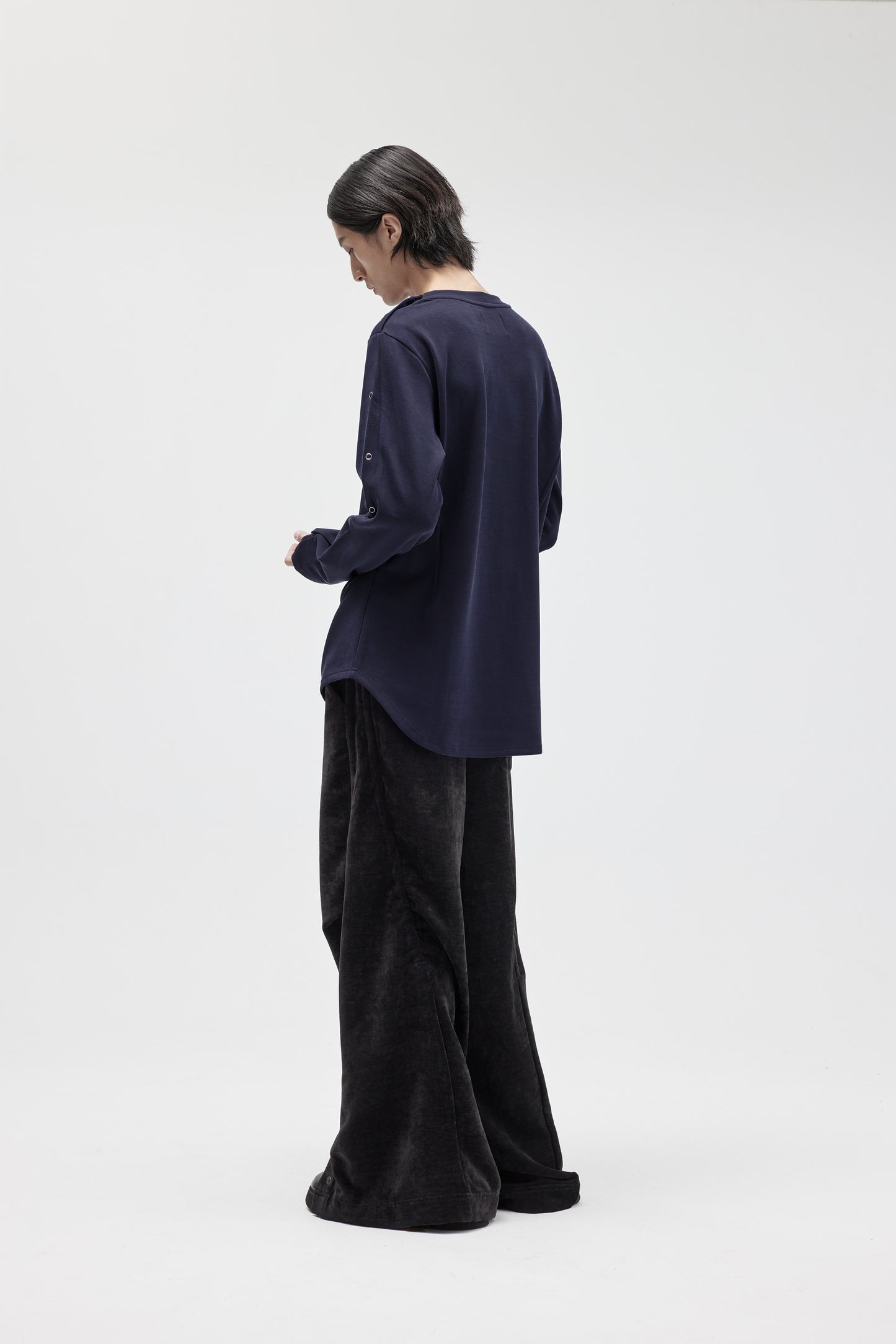 EQUALNEAR - Astro Henley Sweatshirt - Blue