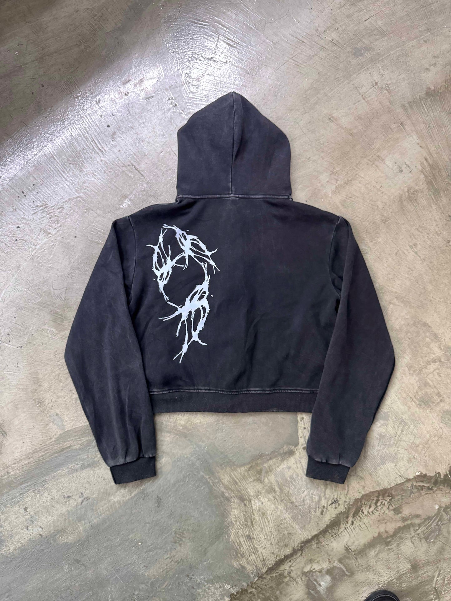 Ò line - Bloodied Hood - Washed Black