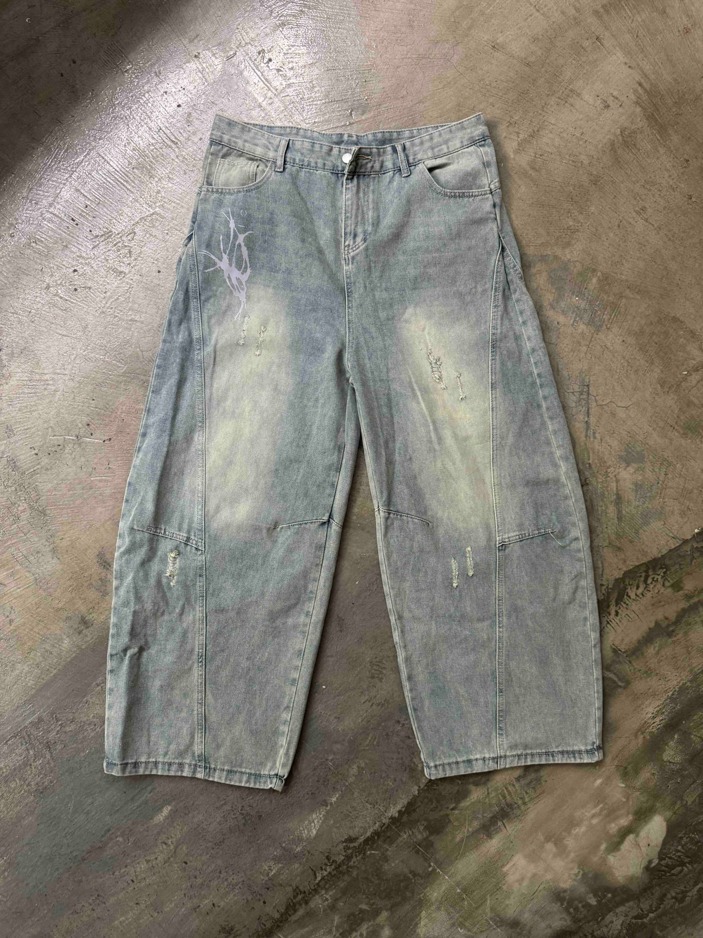 Ò line - Bloodied Wide Jeans