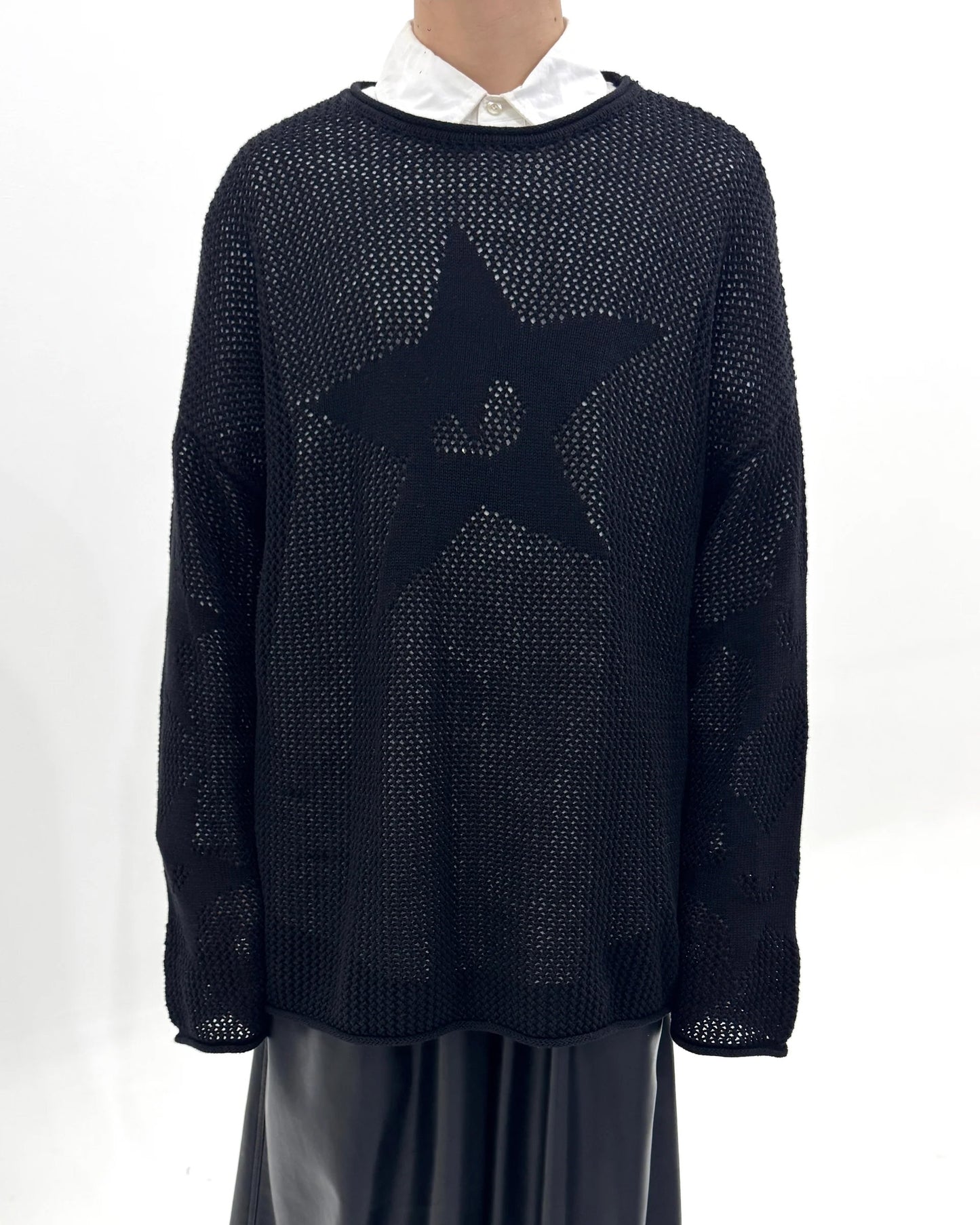 PCES - Star Sweater - Black