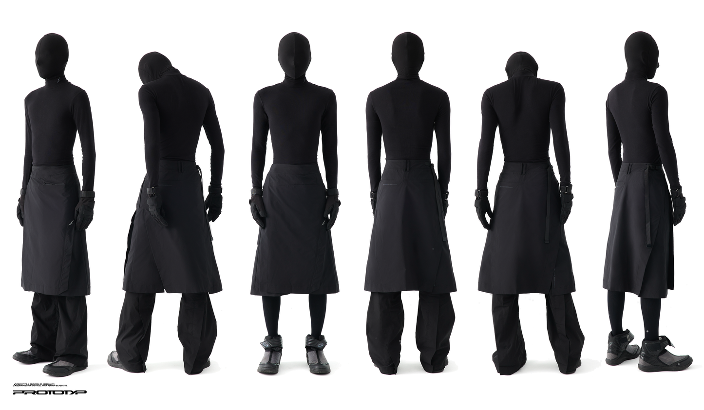 PROTOTYP - NOV1112 IDENTITY Technican Wrap Skirt