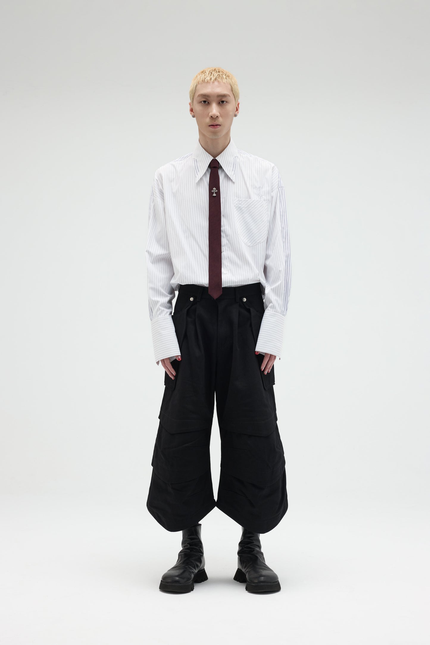 EQUALNEAR - Monomyth Tie - Burgundy