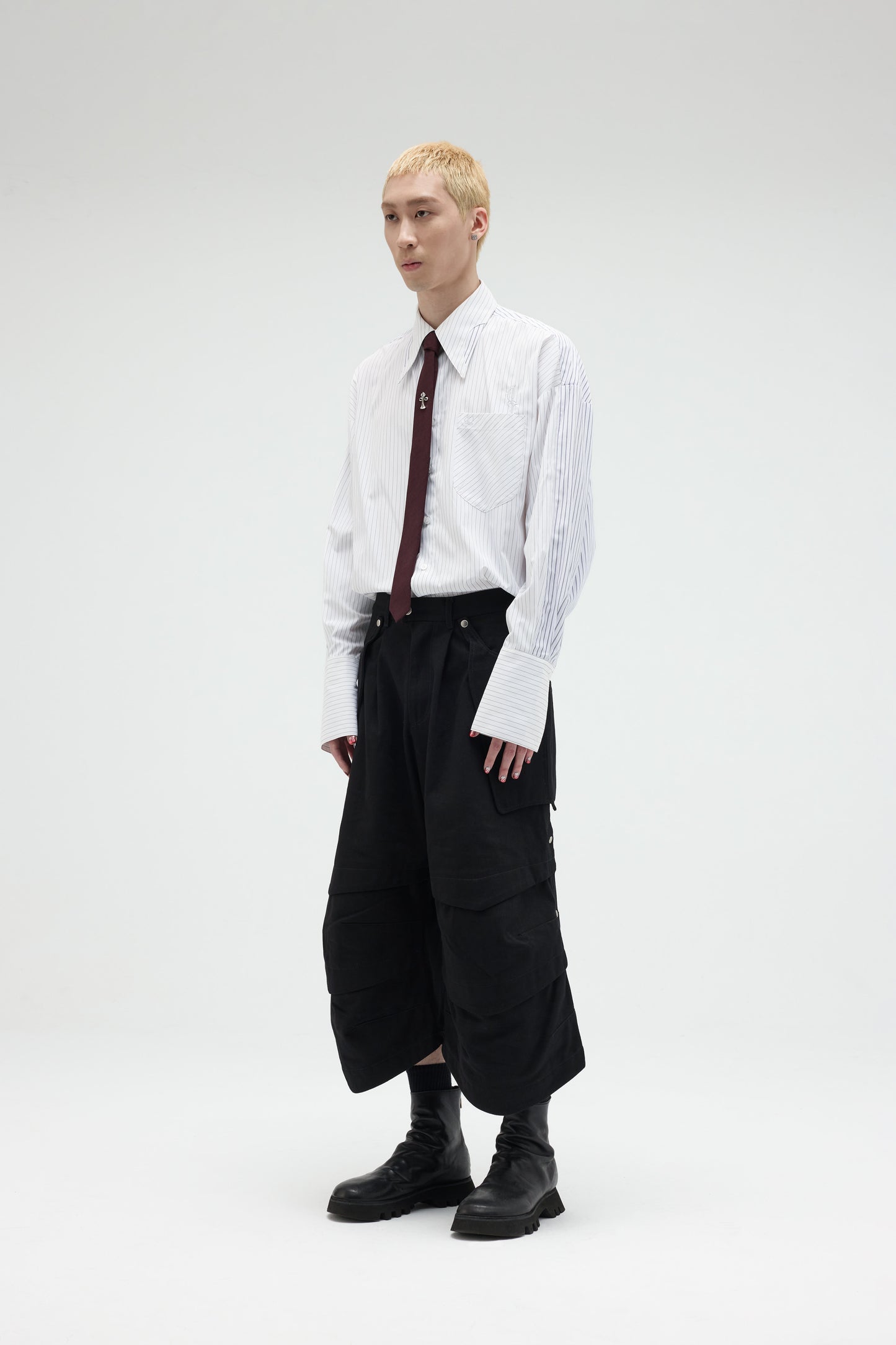EQUALNEAR - Monomyth Tie - Burgundy