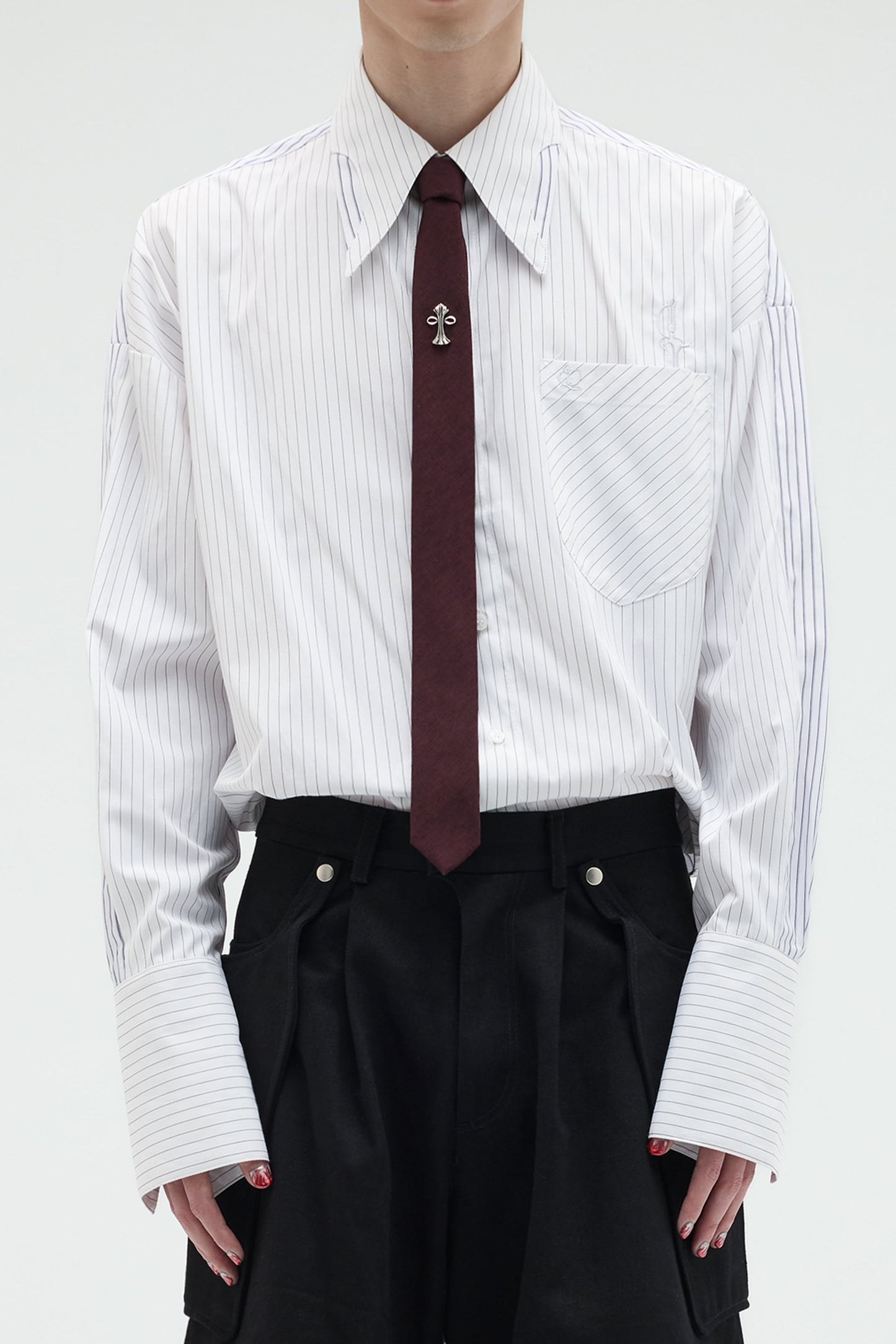 EQUALNEAR - Monomyth Tie - Burgundy