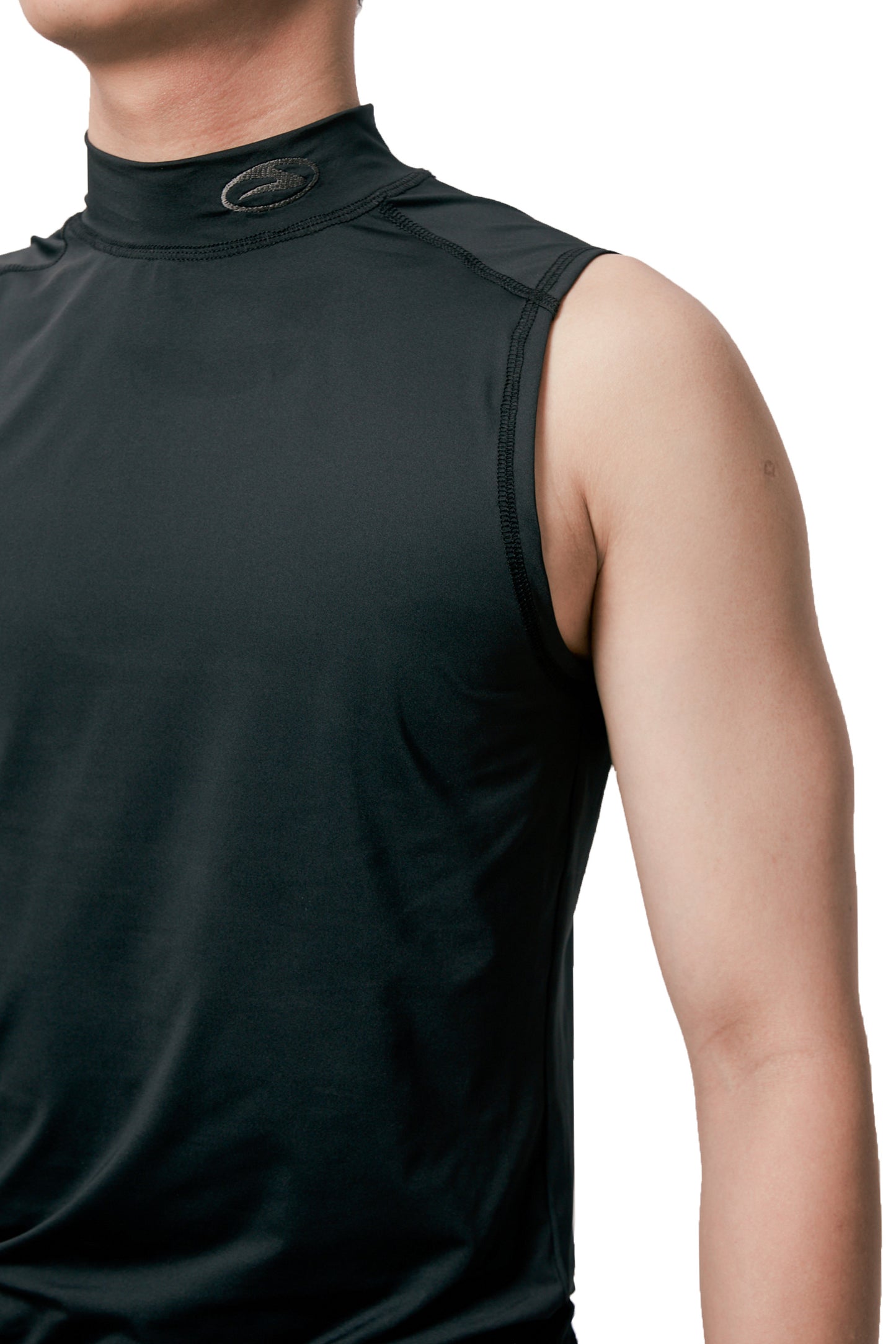 JOBDATASHEET - Half-High Collar Logo Base Layer Tank Top