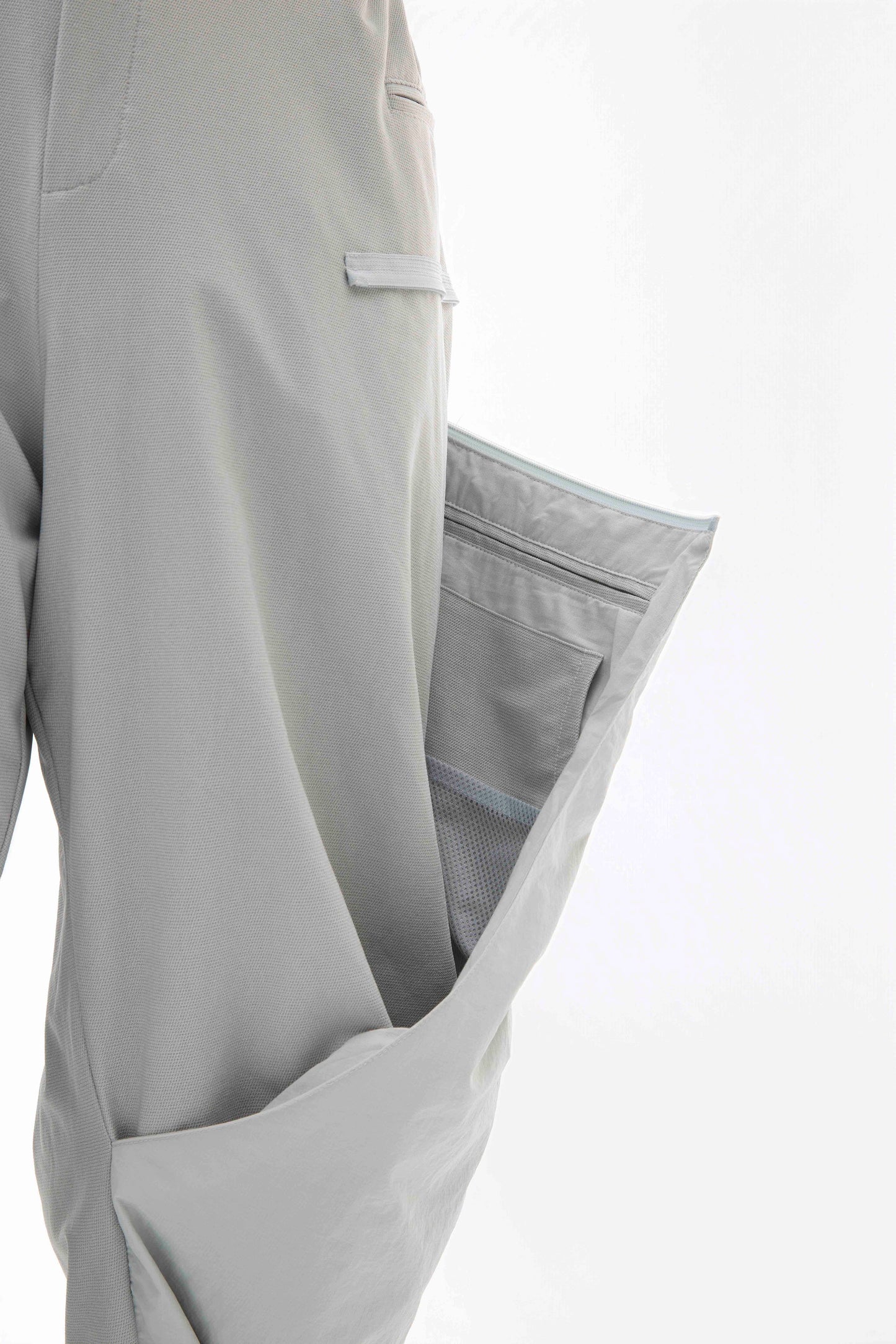 ALLENKO3 - MODULAR SHELL BALLOON PANTS - Whire