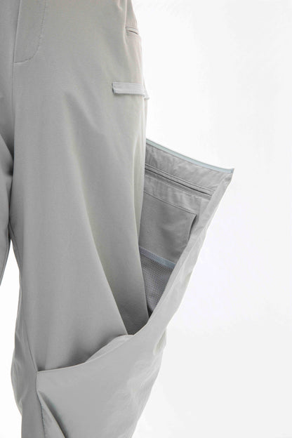 ALLENKO3 - MODULAR SHELL BALLOON PANTS - Whire