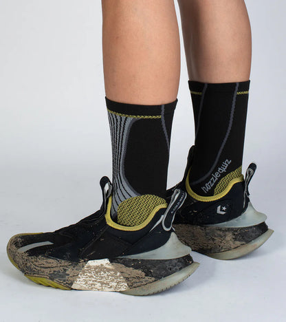 NOZZLE QUIZ -Cordura® Cay Crew Socks 中高筒休閒襪 -礁黑