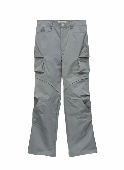 EQUALNEAR - Rift Zip Cargo Pants - Gray Green