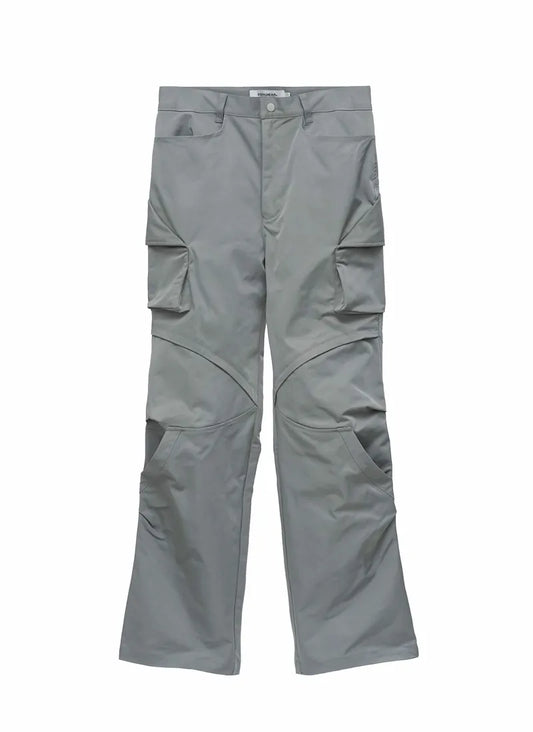 EQUALNEAR - Rift Zip Cargo Pants - Gray Green