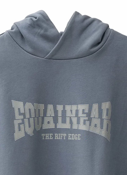 EQUALNEAR - Rift Logo Hoodie - Gray Blue