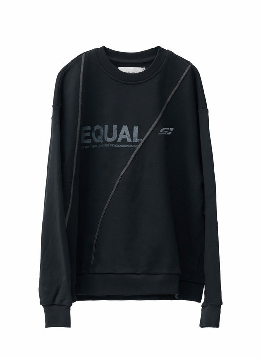 EQUALNEAR - Rift Logo Sweatshirt - Black
