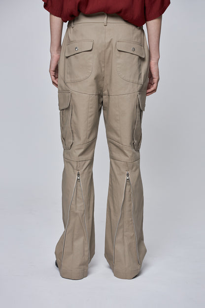 EQUALNEAR - E's Flow Cargo Pants - Khaki