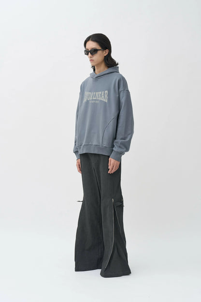 EQUALNEAR - Rift Logo Hoodie - Gray Blue