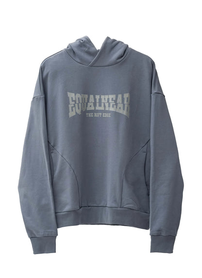 EQUALNEAR - Rift Logo Hoodie - Gray Blue