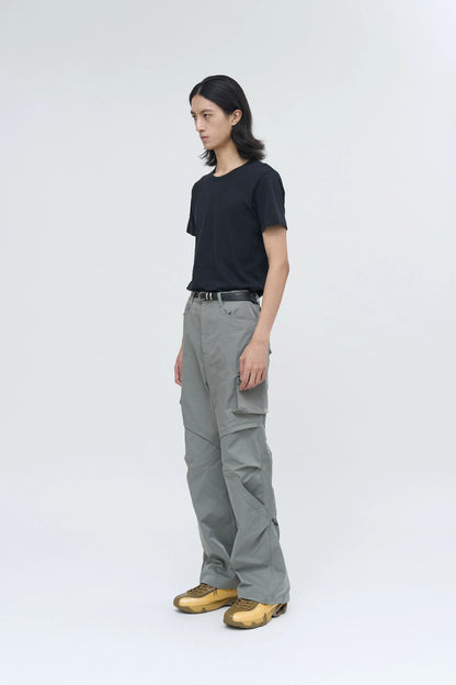 EQUALNEAR - Rift Zip Cargo Pants - Gray Green
