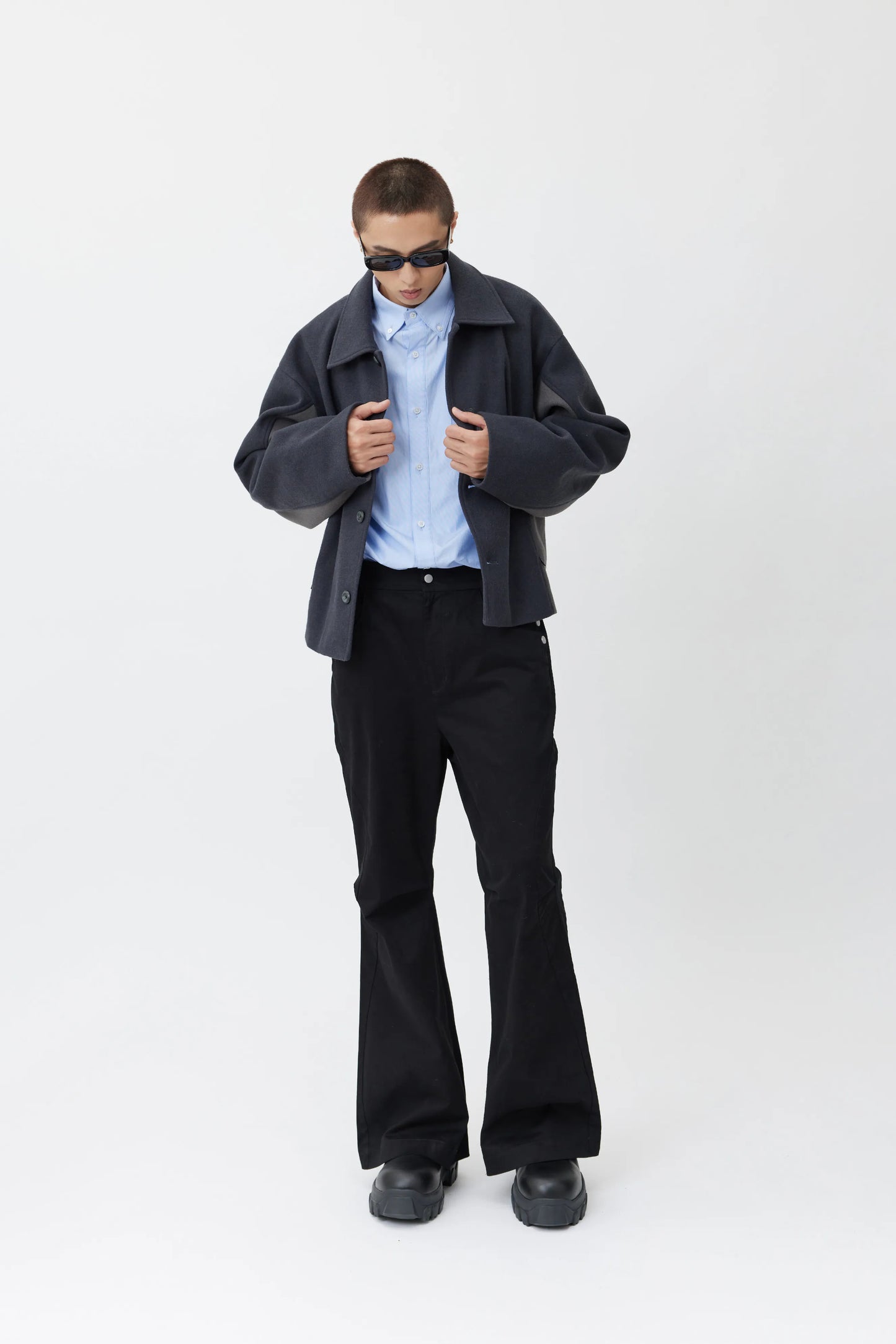 EQUALNEAR - EQ-HIGH Tweed Jacket - Gray