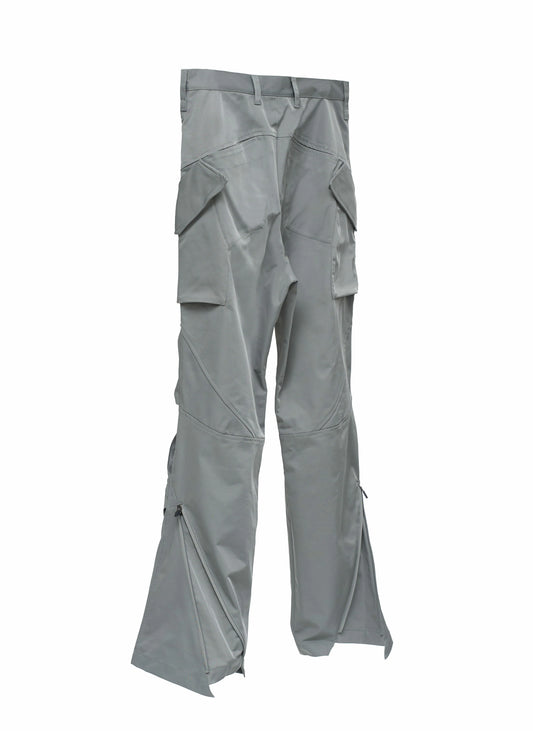 EQUALNEAR - Rift Zip Cargo Pants - Gray Green
