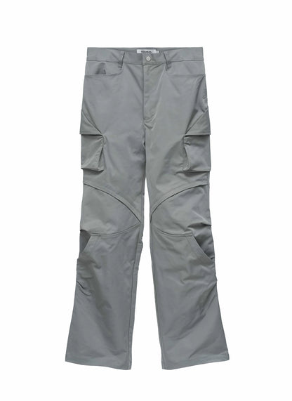EQUALNEAR - Rift Zip Cargo Pants - Gray Green