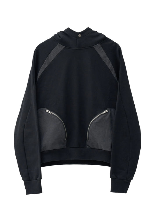 EQUALNEAR - Rift Zip Pocket Hoodie - Black