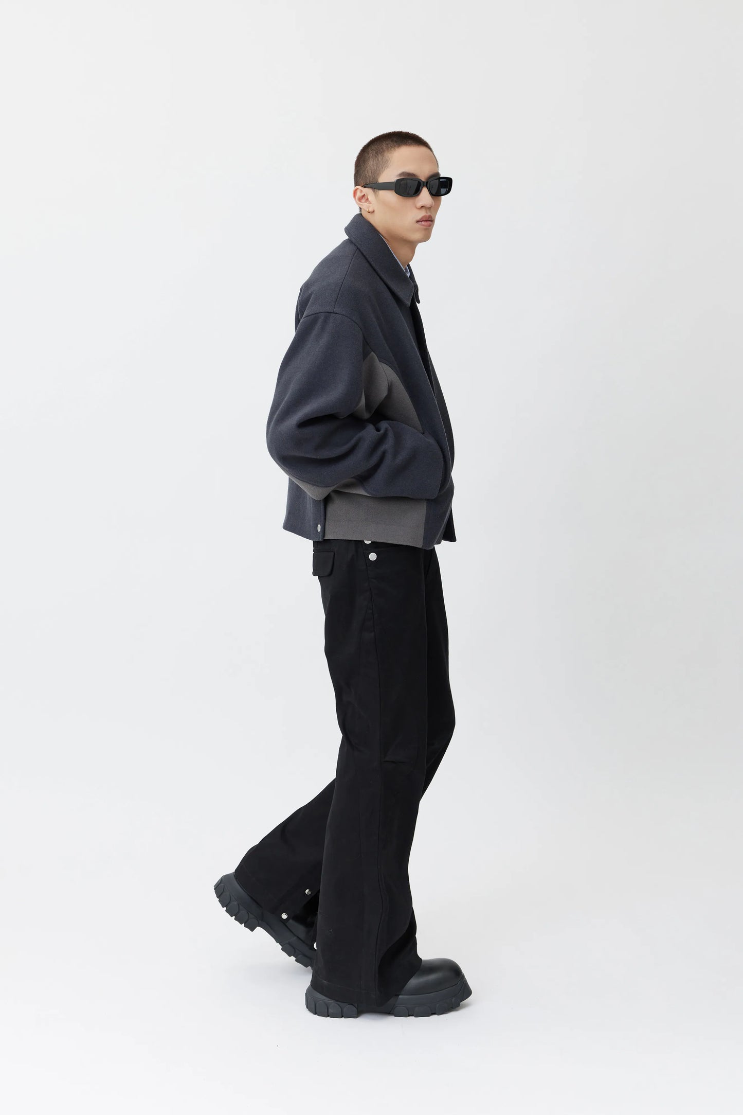 EQUALNEAR - EQ-HIGH Tweed Jacket - Gray