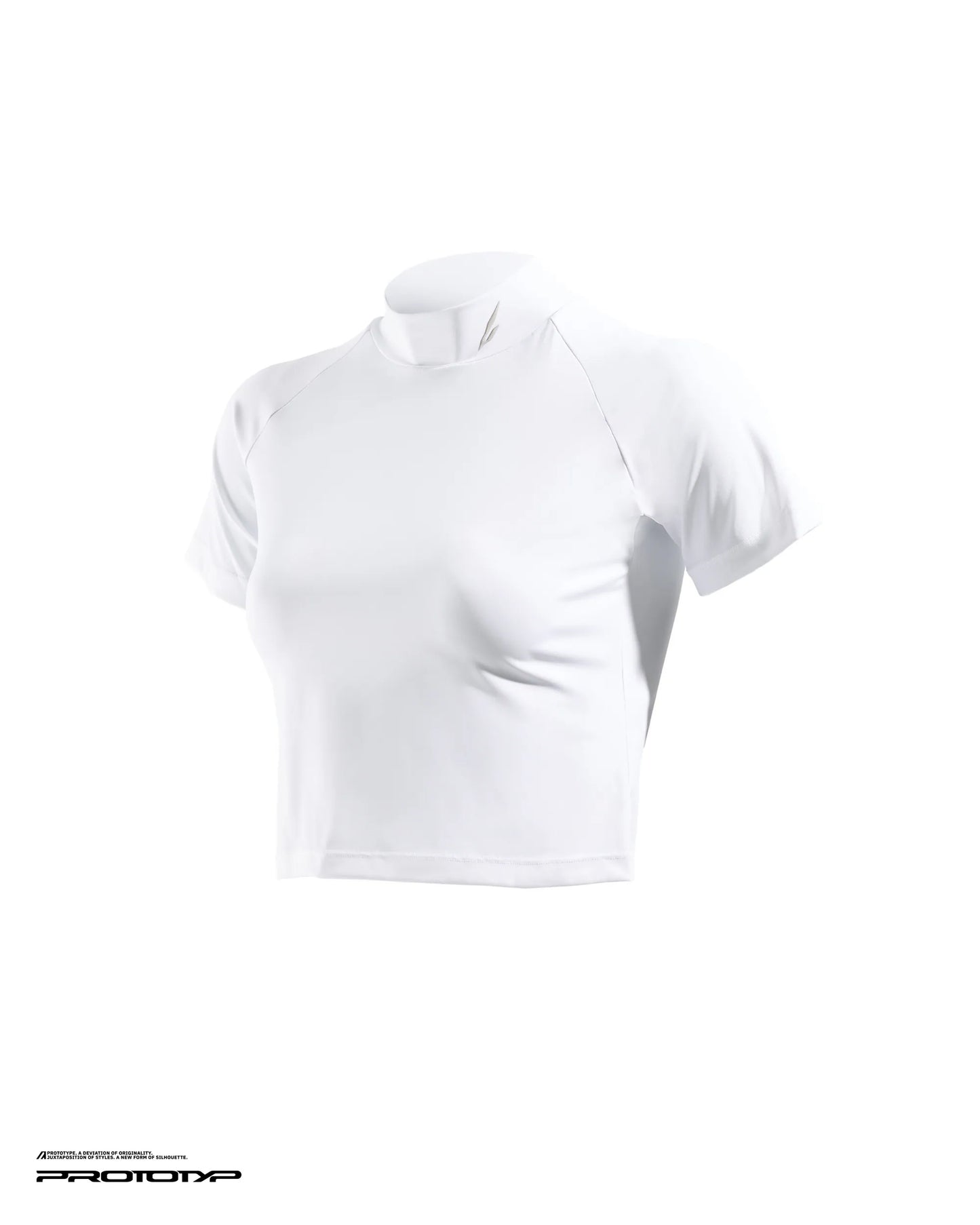 PROTOTYP - PTP-26S-TT-008 SONIC WMS Active Cropped Top (SIL Ver.) - White