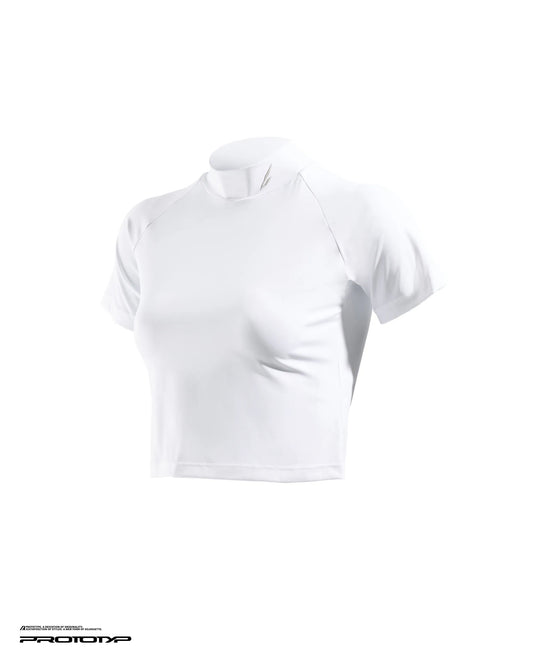PROTOTYP - PTP-26S-TT-008 SONIC WMS Active Cropped Top (SIL Ver.) - White