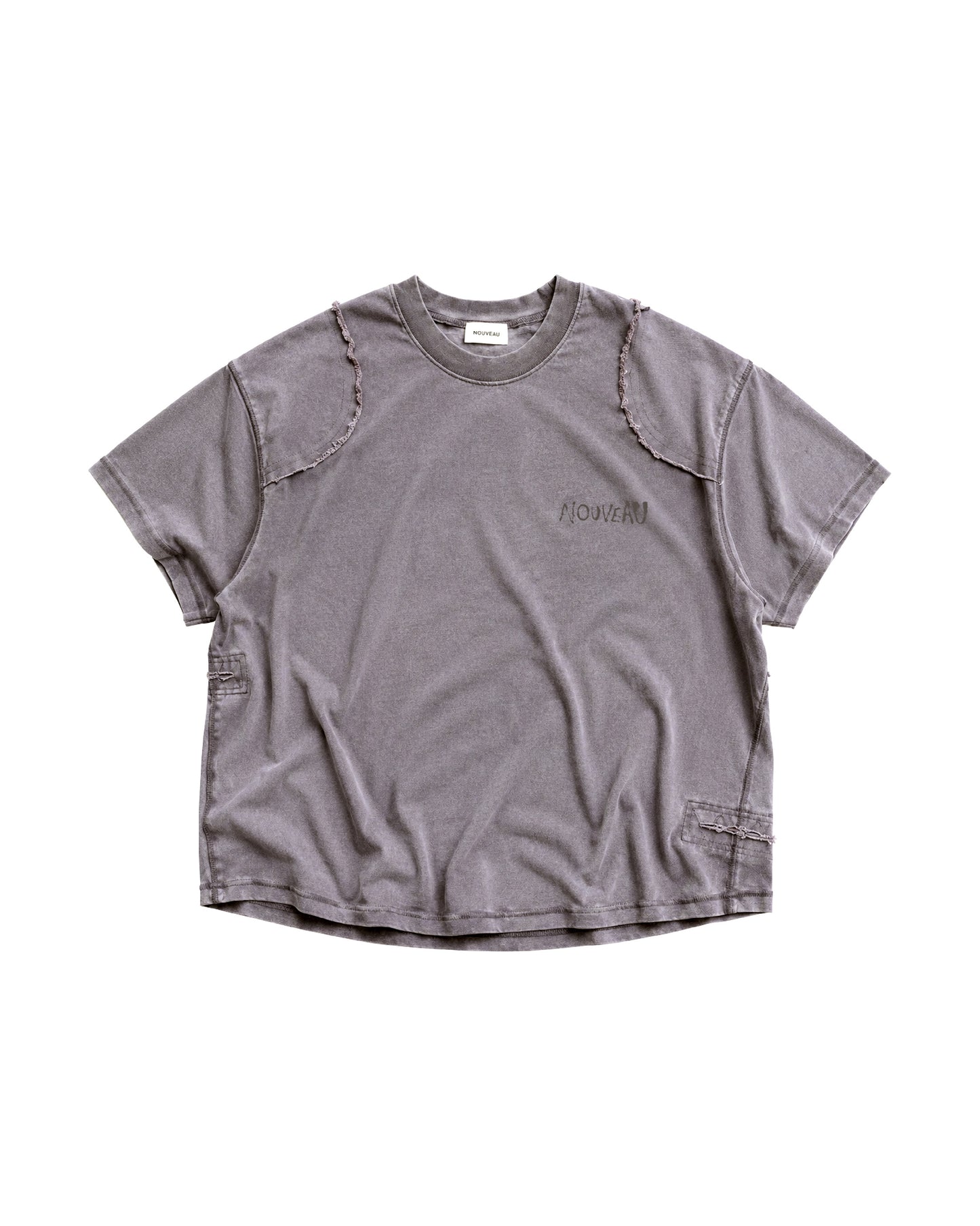NOUVEAU - BOXY GRAFFITI NOUVEAU  PANELING T-SHIRT IN COTTON  JERSEY