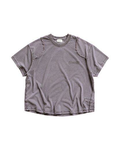 NOUVEAU - BOXY GRAFFITI NOUVEAU  PANELING T-SHIRT IN COTTON  JERSEY