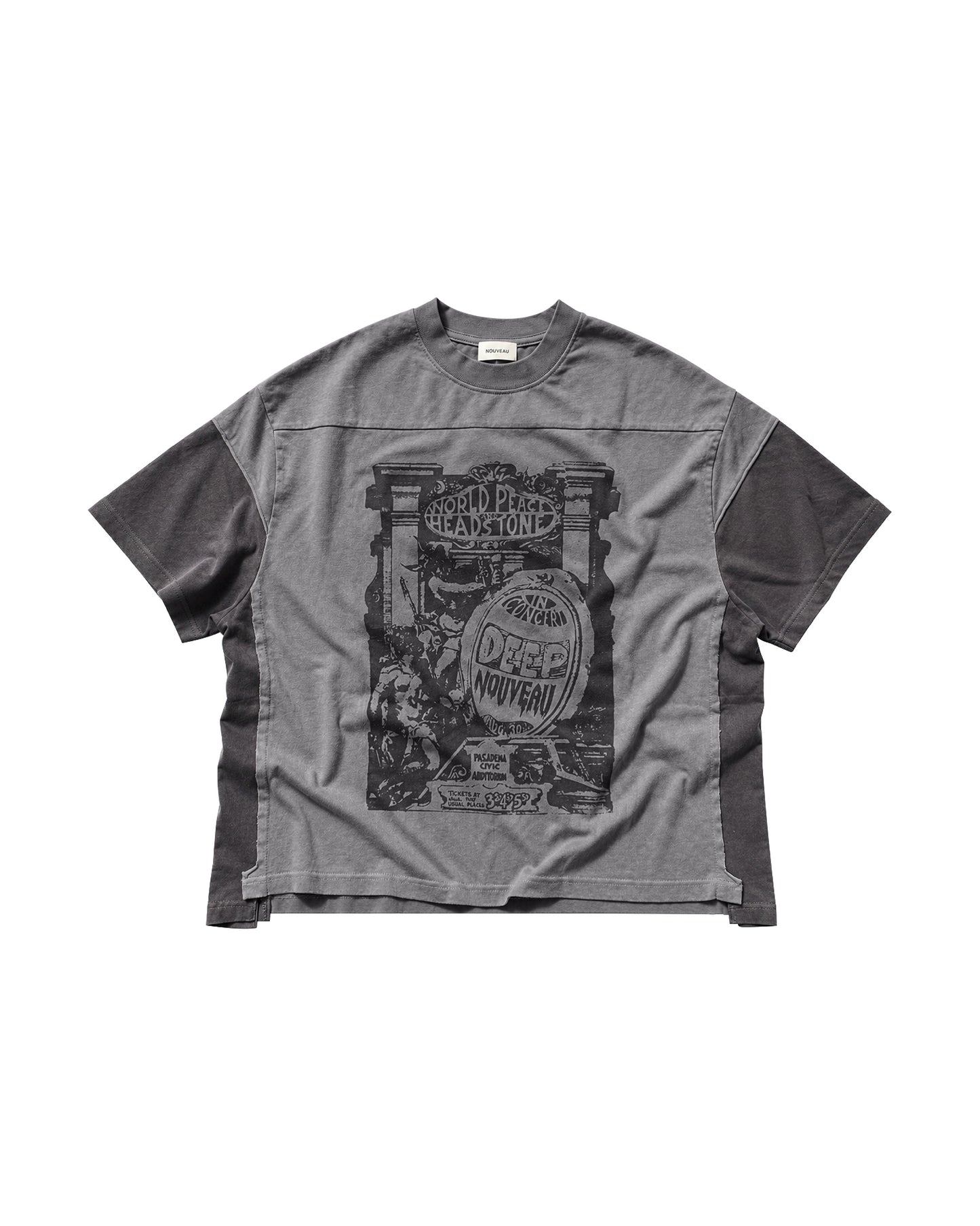 NOUEVAU - BOXY DEEP NOUVEAU IN CONCERT T-SHIRT IN COTTON JERSEY