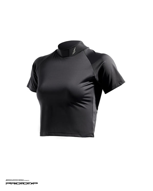 PROTOTYP - PTP-26S-TT-008 SONIC WMS Active Cropped Top (SIL Ver.) - Black