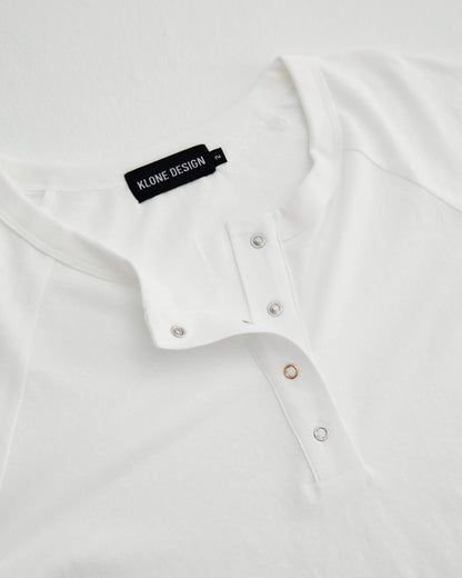 KLONE DESIGN - Henley Shirt – White