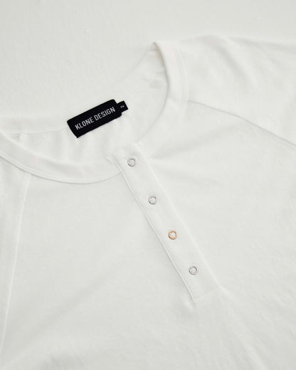 KLONE DESIGN - Henley Shirt – White