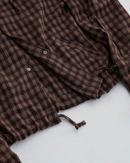 KLONE DESIGN - PLAID HOOD JACKET